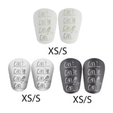 Maxbell 2 Pieces Soccer Shin Guards Shin Pads Soccer Equipment Calf Sleeve Shinguard XS White