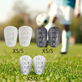 Maxbell 2 Pieces Soccer Shin Guards Shin Pads Soccer Equipment Calf Sleeve Shinguard XS White