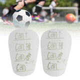 Maxbell 2 Pieces Soccer Shin Guards Shin Pads Soccer Equipment Calf Sleeve Shinguard XS White