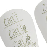 Maxbell 2 Pieces Soccer Shin Guards Shin Pads Soccer Equipment Calf Sleeve Shinguard XS White