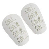 Maxbell 2 Pieces Soccer Shin Guards Shin Pads Soccer Equipment Calf Sleeve Shinguard S White