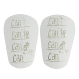 Maxbell 2 Pieces Soccer Shin Guards Shin Pads Soccer Equipment Calf Sleeve Shinguard S White