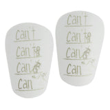 Maxbell 2 Pieces Soccer Shin Guards Shin Pads Soccer Equipment Calf Sleeve Shinguard S White