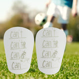 Maxbell 2 Pieces Soccer Shin Guards Shin Pads Soccer Equipment Calf Sleeve Shinguard S White