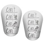 Maxbell 2 Pieces Soccer Shin Guards Shin Pads Soccer Equipment Calf Sleeve Shinguard XS White Black