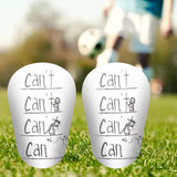 Maxbell 2 Pieces Soccer Shin Guards Shin Pads Soccer Equipment Calf Sleeve Shinguard S White Black