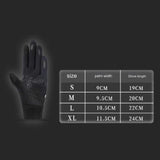 Maxbell Winter Ski Gloves Touchscreen Mittens AntiSlip for Motorcycle Skiing Fishing M black