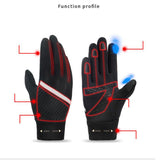 Maxbell Winter Ski Gloves Touchscreen Mittens AntiSlip for Motorcycle Skiing Fishing M black
