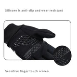 Maxbell Winter Ski Gloves Touchscreen Mittens AntiSlip for Motorcycle Skiing Fishing L black