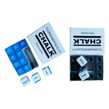 Maxbell 12x Pool Cue Chalk Durable Equipment Billiard Chalks for Sports Clubs Travel Blue