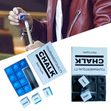 Maxbell 12x Pool Cue Chalk Durable Equipment Billiard Chalks for Sports Clubs Travel Blue