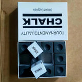 Maxbell 12x Pool Cue Chalk Durable Equipment Billiard Chalks for Sports Clubs Travel Black