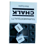 Maxbell 12x Pool Cue Chalk Durable Equipment Billiard Chalks for Sports Clubs Travel Black