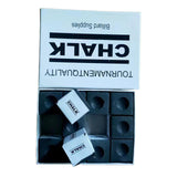 Maxbell 12x Pool Cue Chalk Durable Equipment Billiard Chalks for Sports Clubs Travel Black