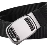 Maxbell Nylon Belt for Men Webbing Canvas Belts for Hunting Mountain Climbing Hiking black