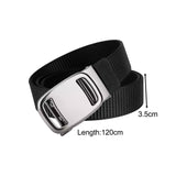 Maxbell Nylon Belt for Men Webbing Canvas Belts for Hunting Mountain Climbing Hiking black