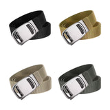 Maxbell Nylon Belt for Men Webbing Canvas Belts for Hunting Mountain Climbing Hiking black