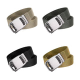 Maxbell Nylon Belt for Men Webbing Canvas Belts for Hunting Mountain Climbing Hiking black