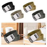 Maxbell Nylon Belt for Men Webbing Canvas Belts for Hunting Mountain Climbing Hiking black