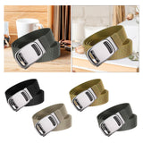 Maxbell Nylon Belt for Men Webbing Canvas Belts for Hunting Mountain Climbing Hiking black