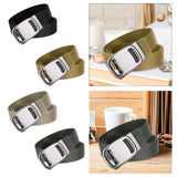 Maxbell Nylon Belt for Men Webbing Canvas Belts for Hunting Mountain Climbing Hiking black