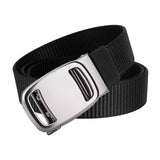 Maxbell Nylon Belt for Men Webbing Canvas Belts for Hunting Mountain Climbing Hiking black
