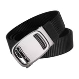 Maxbell Nylon Belt for Men Webbing Canvas Belts for Hunting Mountain Climbing Hiking black