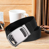 Maxbell Nylon Belt for Men Webbing Canvas Belts for Hunting Mountain Climbing Hiking black
