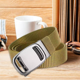 Maxbell Nylon Belt for Men Webbing Canvas Belts for Hunting Mountain Climbing Hiking champagne gold