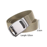 Maxbell Nylon Belt for Men Webbing Canvas Belts for Hunting Mountain Climbing Hiking beige