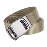 Maxbell Nylon Belt for Men Webbing Canvas Belts for Hunting Mountain Climbing Hiking beige
