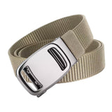Maxbell Nylon Belt for Men Webbing Canvas Belts for Hunting Mountain Climbing Hiking beige