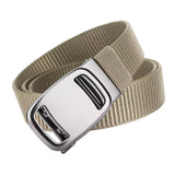 Maxbell Nylon Belt for Men Webbing Canvas Belts for Hunting Mountain Climbing Hiking beige
