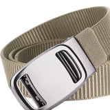 Maxbell Nylon Belt for Men Webbing Canvas Belts for Hunting Mountain Climbing Hiking beige