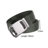 Maxbell Nylon Belt for Men Webbing Canvas Belts for Hunting Mountain Climbing Hiking gray