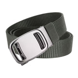 Maxbell Nylon Belt for Men Webbing Canvas Belts for Hunting Mountain Climbing Hiking gray