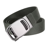 Maxbell Nylon Belt for Men Webbing Canvas Belts for Hunting Mountain Climbing Hiking gray