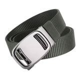 Maxbell Nylon Belt for Men Webbing Canvas Belts for Hunting Mountain Climbing Hiking gray