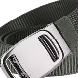 Maxbell Nylon Belt for Men Webbing Canvas Belts for Hunting Mountain Climbing Hiking gray