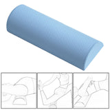 Maxbell Half Round EVA Foam Roller Durable Balance Training for Workout Gym Exercise Blue 30cm