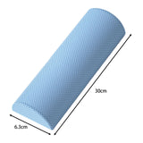 Maxbell Half Round EVA Foam Roller Durable Balance Training for Workout Gym Exercise Blue 30cm