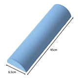 Maxbell Half Round EVA Foam Roller Durable Balance Training for Workout Gym Exercise Blue 45cm