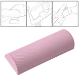 Maxbell Half Round EVA Foam Roller Durable Balance Training for Workout Gym Exercise Pink 30cm