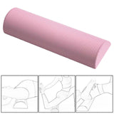 Maxbell Half Round EVA Foam Roller Durable Balance Training for Workout Gym Exercise Pink 45cm