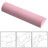 Maxbell Half Round EVA Foam Roller Durable Balance Training for Workout Gym Exercise Pink 60cm
