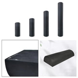 Maxbell Half Round Yoga Column Roller Foam Roller for Pilates Exercise Indoor Sports 30cmx7.5cm