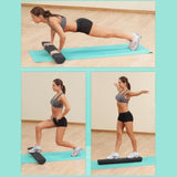 Maxbell Half Round Yoga Column Roller Foam Roller for Pilates Exercise Indoor Sports 90cmx7.5cm