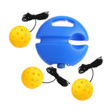 Maxbell Pickleball Trainer Professional Portable Convenient Pickleball Training Base with 3 Yellow Balls