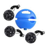 Maxbell Pickleball Trainer Professional Portable Convenient Pickleball Training Base with 3 Black Balls