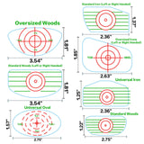 Maxbell Golf Impact Tape Labels Swing Accuracy Golfer Golf Club Impact Tape Stickers 7 In 1